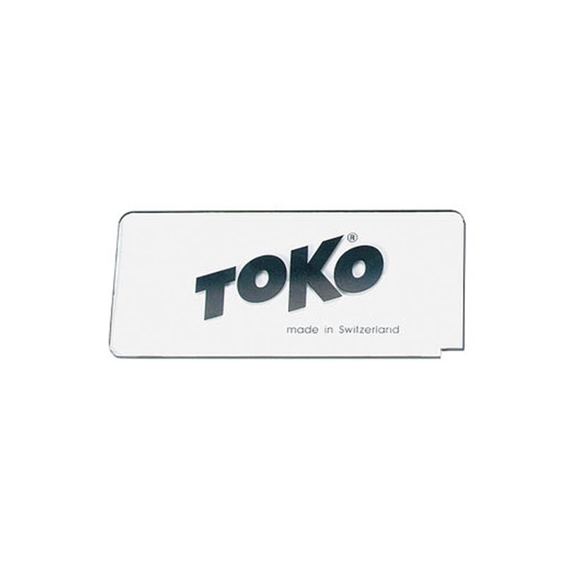 Toko Kunststoffschild Weißes Kunststoffschild der Marke Toko mit dem Schriftzug "made in Switzerland".