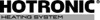 Das Logo von HOTRONIC Heating System, in fetter, schwarzer Schrift auf hellem Hintergrund.