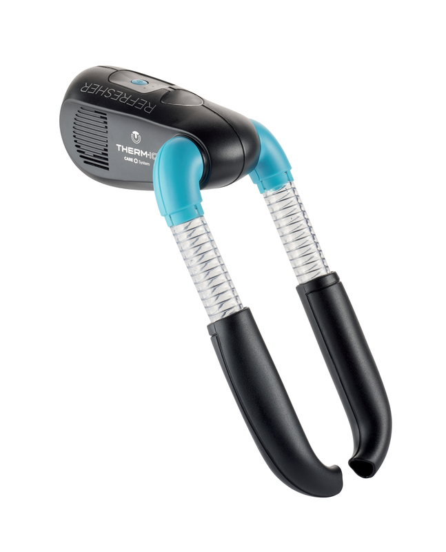 Schuhtrockner Thermic Refresher mit UV Licht, zwei Trockenarme mit Gebläse, für Schuhe und Handschuhe.