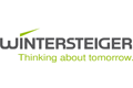 Wintersteiger-Logo: "WINTERSTEIGER" in Grau, darunter grün "Thinking about tomorrow." Links oben ein grüner, schräger Strich.
