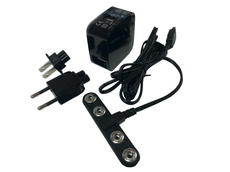 Hotronic XLP Ladegerätセット Schwarzes Ladegerät, Kabel und Adapter für Hotronic XLP Akkus des Surround Comfort XLP Sets.