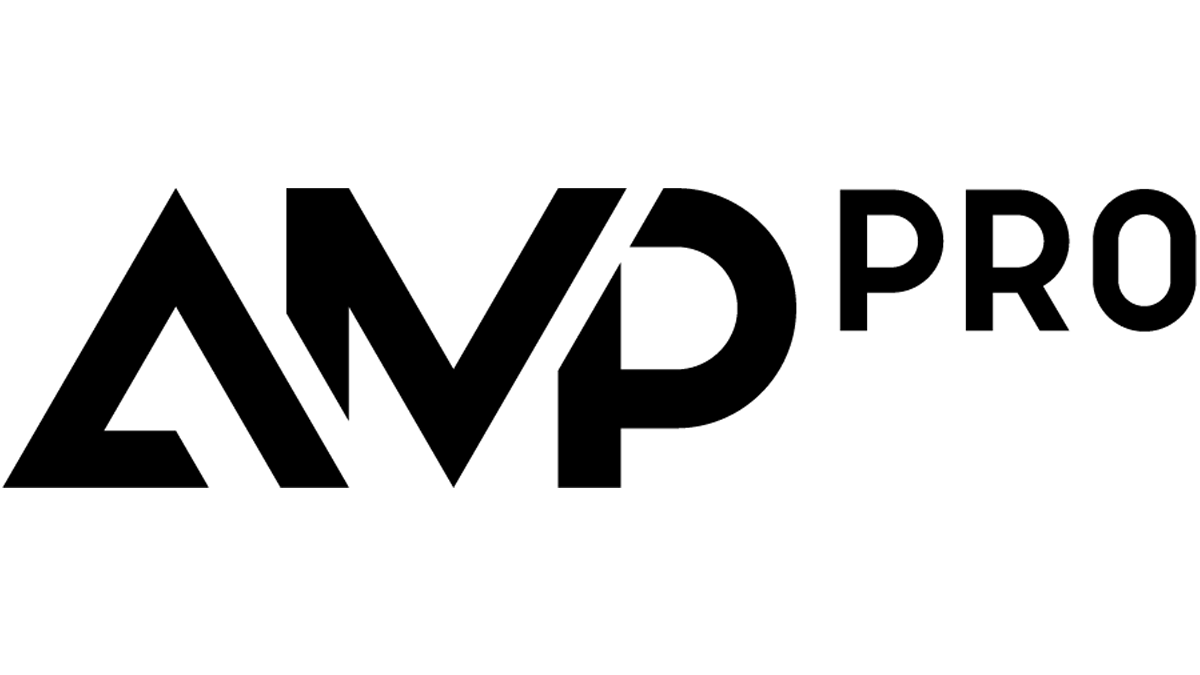 Logo "AMP PRO" in Schwarz auf weißem Hintergrund. Steht für Scott React Skibrillen Technologie.