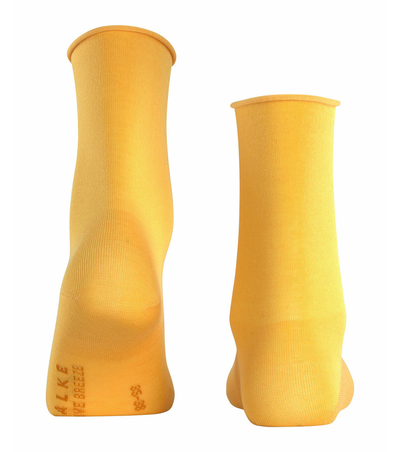 Zwei Mustard Damen Socken von Falke Active Breeze, von hinten fotografiert.