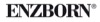 ENZBORN Logo Design Das Wort ENZBORN in schwarzer, serifenloser Schrift, mit einem eingekreisten "R" als Markensymbol rechts oben.