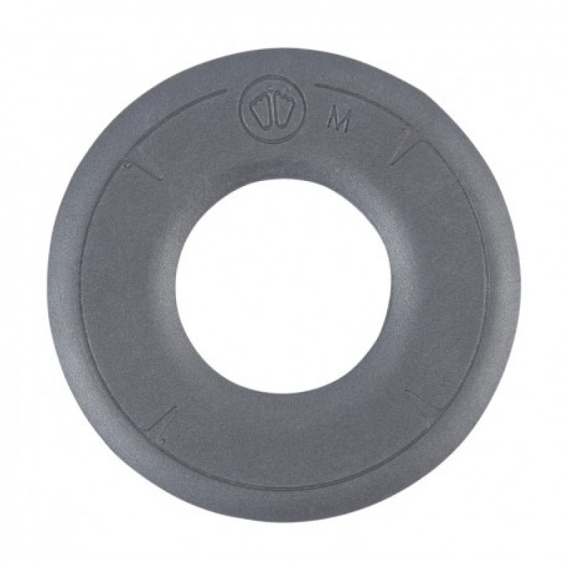 Protège-cheville gris, rond Sidas IPS Donut Shape taille M avec trou central.