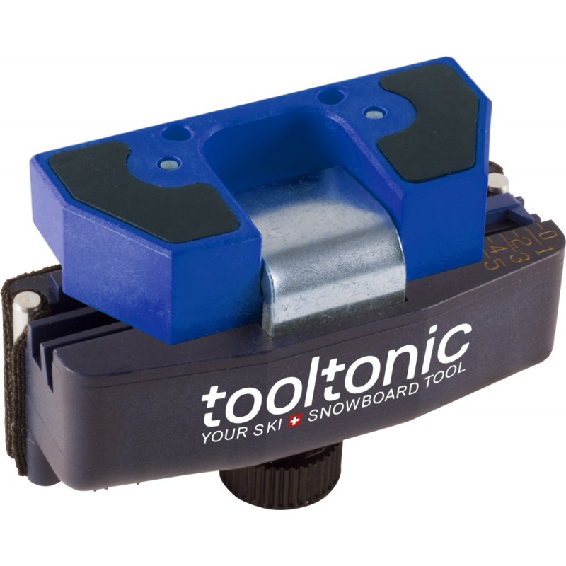 Tooltonic Kit de finition Roto Tooltonic Roto Finish Set RF800 Vue détaillée. Outil avec des éléments bleus et argentés.