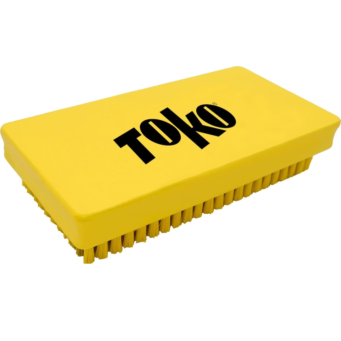 Gelbe Toko Base Brush Gelbe Toko Base Brush Steel X-Fine mit schwarzem Logo und feinen Borsten.