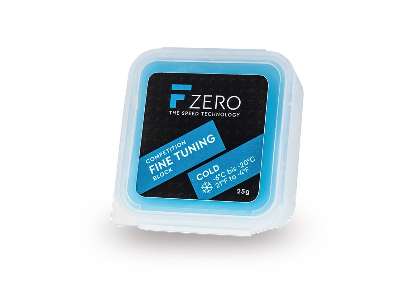 Verpackung des FZERO Fine Tuning Block Cold 25g mit Produktinformationen.